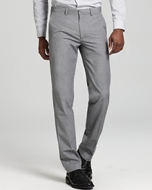 These wool-and-cotton pants by Theory add luxe appeal to your everyday attire.