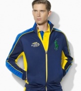 Sleek and sporty with bright color-blocking, Ralph Lauren's official limited edition US Open track jacket is a stylish essential on and off the courts.