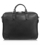 Tech-savvy travel. Breeze through busy checkpoints without rummaging in your bag to remove your laptop with this TSA-friendly business brief. A roomy design with padded laptop compartment, media pocket, expandable compartment & more makes your trip easy, organized & hassle-free. 5-year warranty.