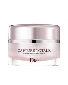 A worldwide success since the time of its launch, this supple and comforting rich creme delivers immediate and lasting comfort to dry skin with each application. The Dior research is now targeting the heart of the skin: mother cells*. With the Capture Totale strengthened global age-defying action, the skin's youth functions are relaunched*. Visibly younger-looking skin: Its reconstituting and nourishing power is boosted by the action of targeted ingredients to protect the stem cells*. The skin is smoother, firmer, more even and more luminous. This creme does it all. More beautiful skin: Rich, comfortable texture, which restores the skin's lipid barrier. Replumped and adorned with a soft and satiny film, it helps the skin to regain comfort and softness. The skin glows on its surface. Also exists in normal version for normal skin with Multi-Perfection creme. Application: Apply generously to the face and neck. Spread the cream from the center of the face toward the sides. * In vitro testing of ingredients: protection of cells from the basal layer of the epidermis that contains mother cells A worldwide success since the time of its launch, this supple and comforting rich creme delivers immediate and lasting comfort to dry skin with each application. The Dior research is now targeting the heart of the skin: mother cells*. With the Capture Totale strengthened global age-defying action, the skin's youth functions are relaunched*. Visibly younger-looking skin: Its reconstituting and nourishing power is boosted by the action of targeted ingredients to protect the stem cells*. The skin is smoother, firmer, more even and more luminous. This creme does it all. More beautiful skin: Rich, comfortable texture, which restores the skin's lipid barrier. Replumped and adorned with a soft and satiny film, it helps the skin to regain comfort and softness. The skin glows on its surface. Also exists in normal version for normal skin with Multi-Perfection creme. Application: Apply generously to the face and neck. Spread the cream from the center of the face toward the sides. * In vitro testing of ingredients: protection of cells from the basal layer of the epidermis that contains mother cells
