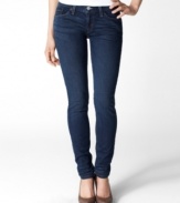 In a classic Denim Belief dark wash, these Levi's 524 skinny jeans are perfect for everyday style!