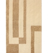 A long, luxurious shag pile is woven in two tones to produce this ultra-modern, sculpted pattern made for any space. The Prism area rug from Mohawk Select is made of soft, durable olefin and polyester that withstands heavy traffic and is completely crafted in the USA.