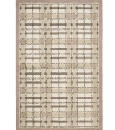 A traditional basketweave plaid is updated for the modern home in this area rug only from Martha Stewart rugs. Hand tufted in India of long wool fibers, this luxurious home accent presents unparalleled comfort and style underfoot.
