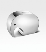 A characteristic combination of form and function, this sleek and witty design by Jorgen Moller was inspired by his experience on safari in Africa, and is a charming way to save a few coins.Stainless steel About 5L Imported