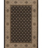 Made for even the busiest of decors, the Sedhan area rug from Couristan combines intricate designs with calming color. Wilton-loomed of Couristan's own Courtron™ ultra-fine polypropylene to give this rug a thick pile, soft finish and ultimate durability.