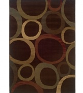 A lively, geometric motif forms a captivating backdrop, taking your contemporary decor in a boldly modern direction. Woven from super soft polypropylene for superior stain resistance and durability, this magnificent area rug from Sphinx will maintain its lush texture and rich coloration for years to come. (Clearance)
