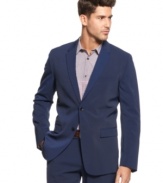 Button up your look with this sharp blazer from Calvin Klein.