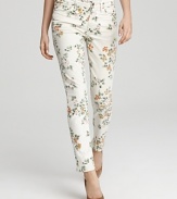 Citizens of Humanity Jeans - Mandy Floral Print High Waist Roll Up