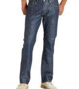 Cool coated denim makes an instant statement. These 514 Levi's jeans are the most modern mix.