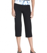 Style&co. Sport outfits these active capri pants with a tie-dye waistband for a sporty-cool look!