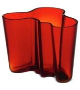 Named after the unconventional Finnish architect, the Aalto giftware collection brings innovative designs to any space. Each mouth-blown vase is individually crafted, offering completely unique style. Its purpose is left up to you.