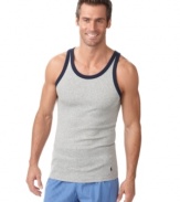 Upgrade your bedroom style with the comfort and classic look of this tank from Polo Ralph Lauren.