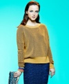 In a stylishly slouchy shape, this BCBGeneration sweater adds on-trend texture to your fall look!