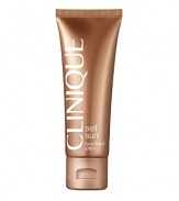 Tinted lotion gives you instant colour, golden tan develops in just a few hours. Looks smooth, even, natural. Self-tanning plus: No surprises-it shows where it goes. Oil free, non-acnegenic. Dermatologist tested. Oil-free.