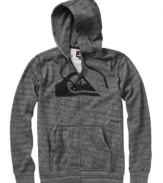 Casual cool is always within reach when you toss on this hoodie from Quiksilver.