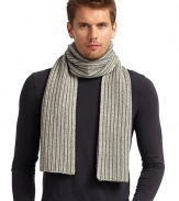 THE LOOKLuxe 2-ply cashmere from expertly maintained inner Mongolian cashmere goatsFeatures long, fine, smooth fibers top-dyed for maximum color saturationTwo-tone design Ribbed detailsTHE FIT10W X 68LTHE MATERIAL50% cashmere/50% lambswoolCARE & ORIGINDry cleanImportedThis item was originally available for purchase at Saks Fifth Avenue OFF 5TH stores. 