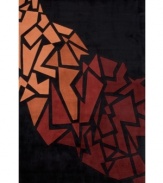 Inspired by the masters of contemporary art, Momeni's New Wave rug does wonders for your decor. Jigsaw shapes in tonal shades play from melon to rust, offering a mesmerizing focal point in any room. Hand-tufted for superior softness and texture.