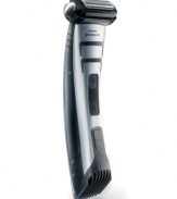 Go with the flow. Philips' all-in-one body groomer is designed to give men a close shave or trim in minutes. Closely follows the contours of your body for a smooth, comfortable feeling. Equipped with five integrated length settings and a soft grip handle for ultimate control. Cordless style offers maximum freedom. Two-year warranty. Model BG2040.