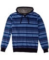 With sporty stripes, this pullover hoodie from O'Neill gives your casual look a few fine lines.