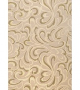 Go with the flow. Designed by Candice Olson for Surya, this rug simply dazzles with fluid, modern beauty. Hand-tufted of wool for rich texture, the swirl-patterned rug is rendered in soft cream tones for undeniable charisma in any space.