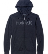 There's only one. This Hurley logo hoodie is all set to hit the streets.