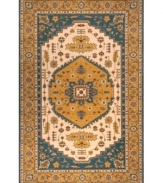 A triumph of traditional design, this area rug by Momeni is inspired by the rarest Persian pieces -- the epitome of beauty for thousands of years. Made of sumptuously soft New Zealand wool, each piece is specially woven to enhance its antiqued appearance.