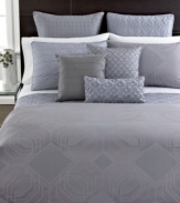 Modern luxury! Give your bed a contemporary update with this Hotel Collection Pergola sham. Geometric patterns span the landscape to complete the cutting-edge look. Zipper closure.