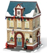 Build the town straight out of A Christmas Story with this classic police station building, where Ralphie rivals Scut Farkus and Grover Dill most likely spent a lot of their time. The winter accents and cheery decorations give this building small-town charm with big personality.