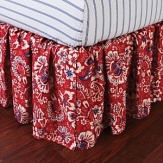 With a spirit that recalls the vibrant beauty of the French countryside, batik sunflowers, rustic calico and vintage ticking stripes, Lauren by Ralph Lauren's Villa Martine collection is delightfully executed in a palette of fresh red, white and blue for bucolic style that lends a summery mood to any décor.