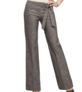 Nab sophisticated style with these wide-leg trousers from BCX, made fun with a tie belt!