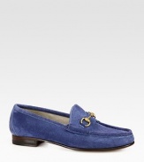 Suede loafers adorned by a 60th-anniversary horsebit buckle. Suede upperLeather lining and solePadded insoleMade in Italy