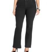 Slimming favorites: boot cut plus size jeans with flattering tummy control from Style&co.