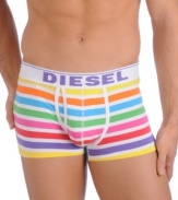 Color up your underneath look with these striped trunks from Diesel.