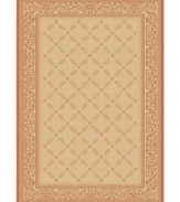 Make your patio more fashionable with this sophisticated rug from Safavieh. Designed for both indoor and outdoor environments, this welcoming piece adds warmth to any space. (Clearance)