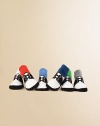 Six pairs of brightly colored, oxford-printed socks, packaged in an adorable keepsake box.Cotton/Nylon/SpandexMachine washImported
