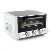 Sophisticated technology, simple operation and stylish design - this toaster oven broiler has all three. With bake, broil and toast functions and a spacious interior, it's a countertop appliance you can use to cook for the entire family. Model TOB-50W. Limited 3-year warranty.