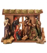 Away in the manger. Decorate your home with this comprehensive nativity scene to remind friends and family of the true meaning of the holiday season.