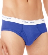 When you want the briefest of briefs: Three-pack of low-rise briefs from Calvin Klein, with supportive pouch and functional fly.