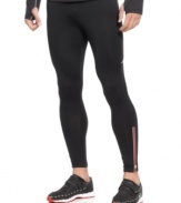See and be seen. These Asics running tights feature retro-reflectivity to keep you visible during low light and nighttime conditions so you stay safe.