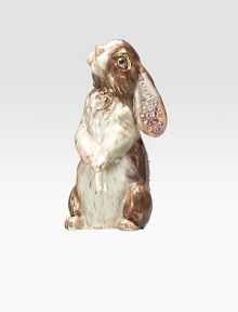 A whimsical keepsake figurine is handcrafted in weighty, 10K goldplated pewter with Swarovski crystal detail. 1W X 1¾H X ¾D Made in USA A whimsical keepsake figurine is handcrafted in weighty, 10K goldplated pewter with Swarovski crystal detail. 1W X 1¾H X ¾D Made in USA