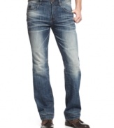 Kick back in rad, faded style. These Guess Jeans have the lived-in look right from the start.