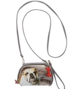 Pick your pooch and hit the road: with fleece trim and crossbody strap, this adorable wallet holds everything you need to take the dog for a walk and run a few errands.