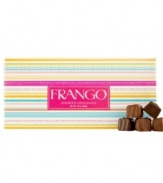 Flavor in full bloom. There's no sweeter way to celebrate the season than with Frango's famous chocolates. This vibrant gift box features 45 pieces of rich, scrumptious chocolate in a mix of fan-favorite flavors, packaged to please in pretty pastel florals.