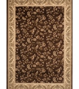 Woven of rich colored threads in a crisp vine and floral motif, the Princeton area rug lends a vintage-inspired look to your floors. Crafted for supreme durability with an ultra-soft finish.