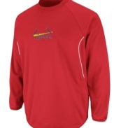Lead off. Start the momentum of team spirit in this St. Louis Cardinals MLB fleece with Therma Base technology from Majestic.