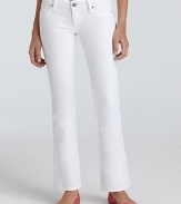 DL1961 Jeans - Cindy Petite Slim Bootcut Jeans in Milk