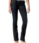 Denim for the citified girl, these dark wash bootcut jeans from Silver Jeans are all about classic style.