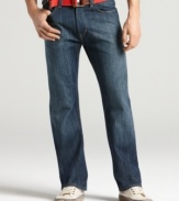 Blues traveler? With these Tommy Hilfiger relaxed-fit jeans, your search for the perfect pair is over.