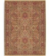 Beaming with beauty, as if it had been buffed by the Sultan's slipper. The elaborate designs of this Empress Kirman rug has been inspired by museum-quality pieces of the Orient. It is artfully woven though the back with specially dyed, premium wool for clarity of color and detail and then Luster-Washed(tm) for a beautiful sheen.