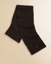 A cozy knit scarf is rendered in merino wool for sumptuously soft protection from the cold.60.5 X 8.5WoolMachine washImported